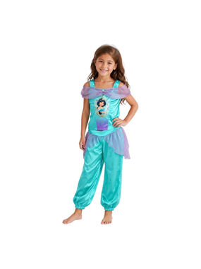 Disney Princess Jasmine Costume Girls Size S 2-Piece Dress Up Outfit Costume